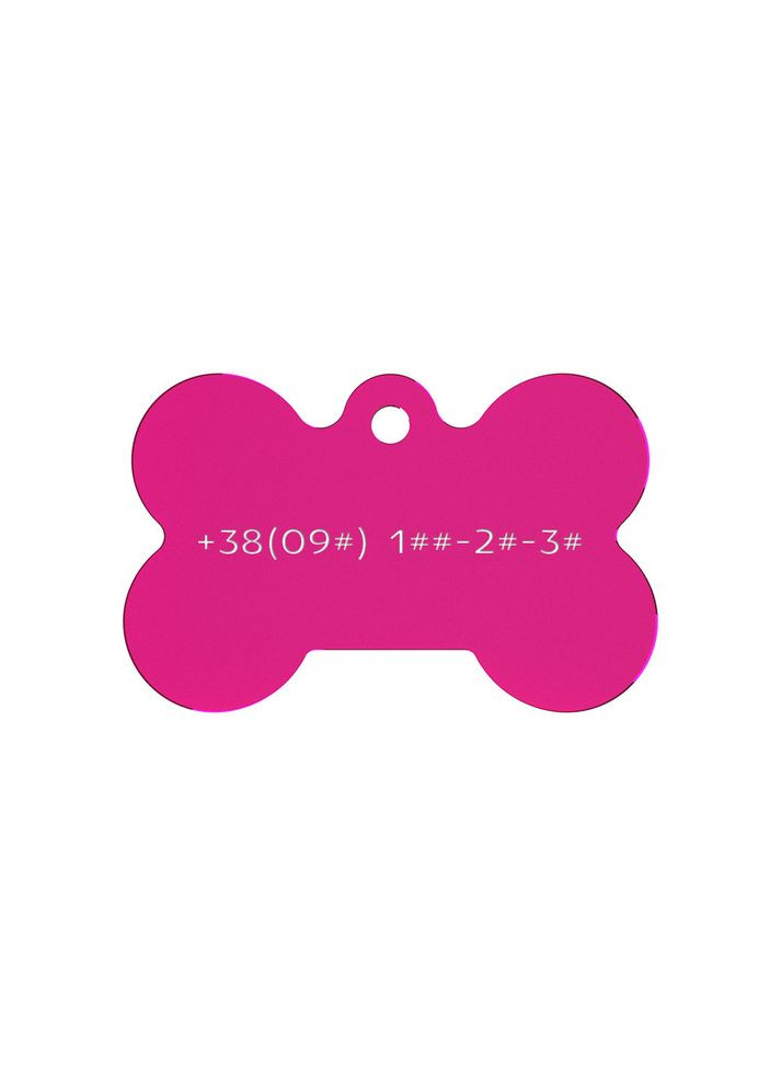 Адресник для собаки Rose 38x25мм Ekostar (367609447)