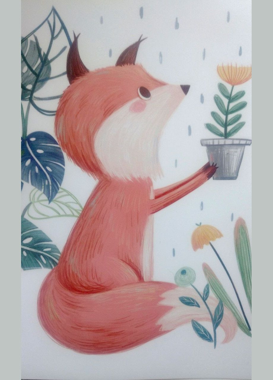 Интерьерные наклейки на стену Девочка поливает цветы ( лист 60 х 90 см) Б416 No Brand (302242830)