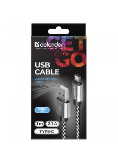 Дата кабель USB 2.0 AM to Lightning 1.0m ACH0103T PRO White (87809) Defender usb 2.0 am to lightning 1.0m ach01-03t pro white (268140630)