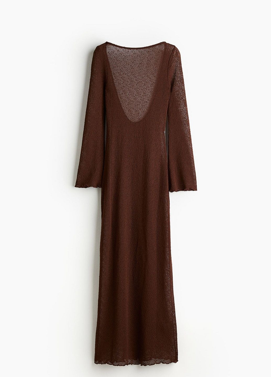 Темно-коричнева кежуал сукня H&M однотонна