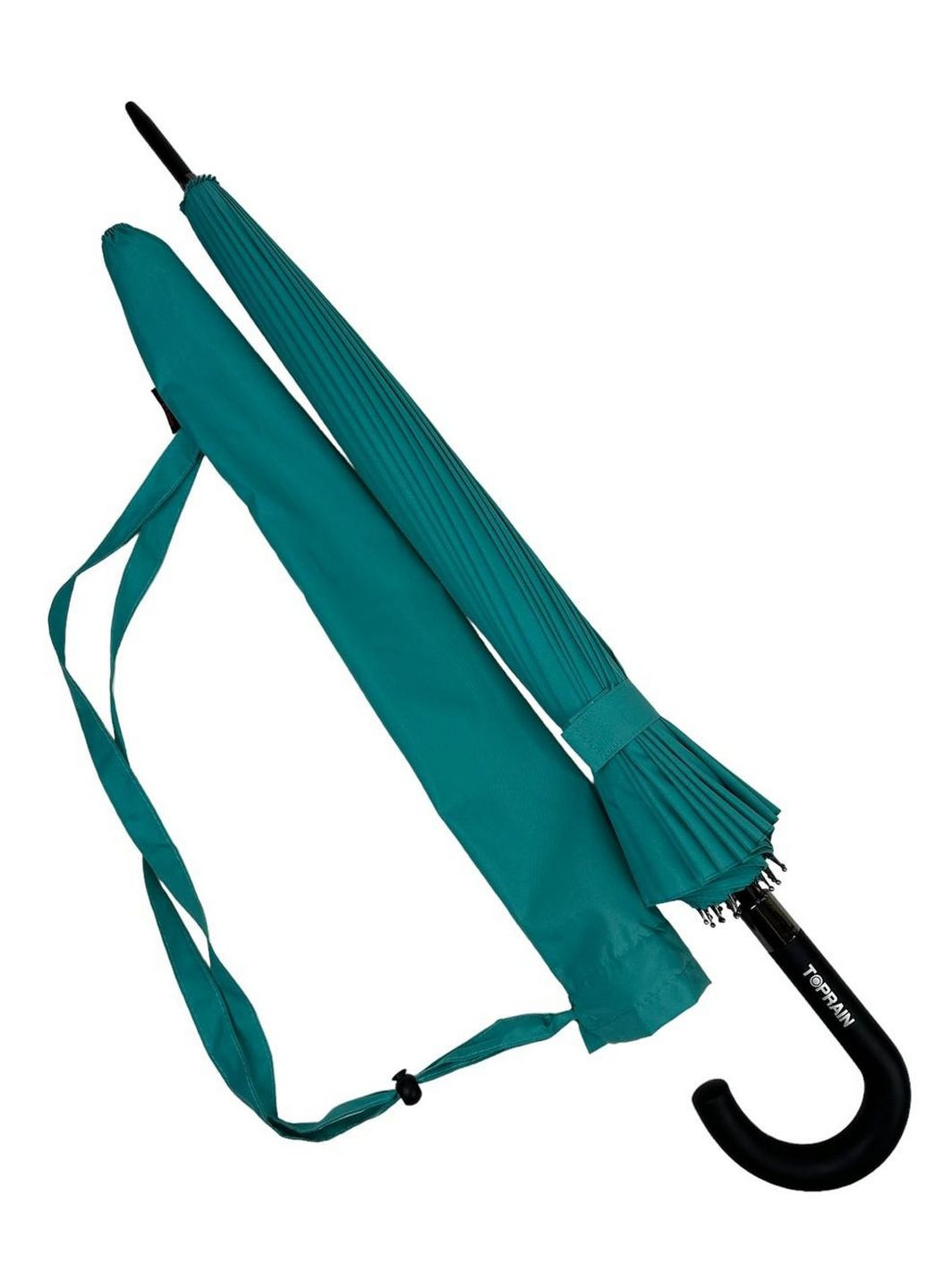 Однотонна механічна парасолька-тростина Toprain (288184857)