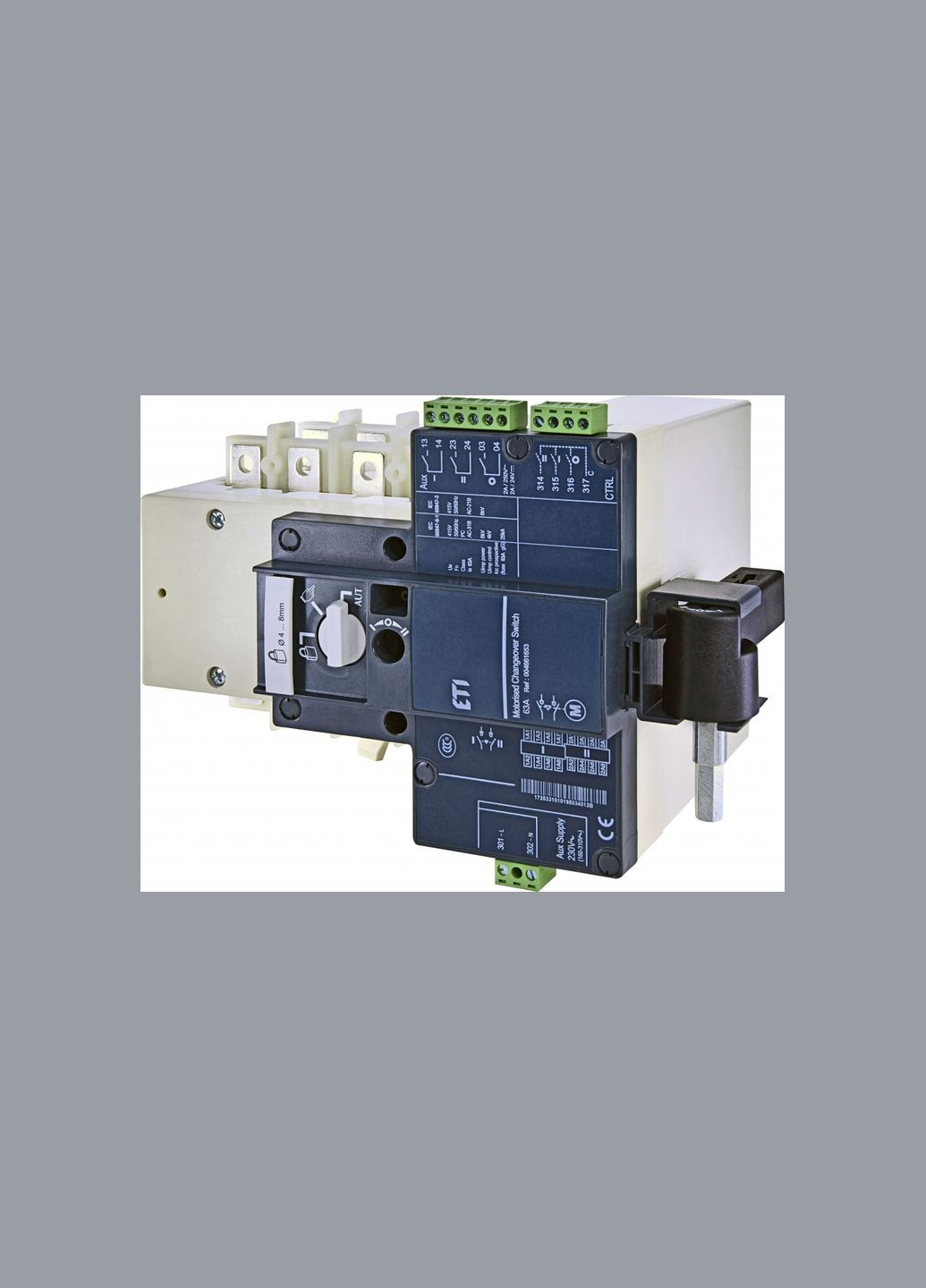 Переключатель нагрузки "I-0-II" 4P 63A 230V моторизованный [4661653] MLBS CO ETI (361055298)