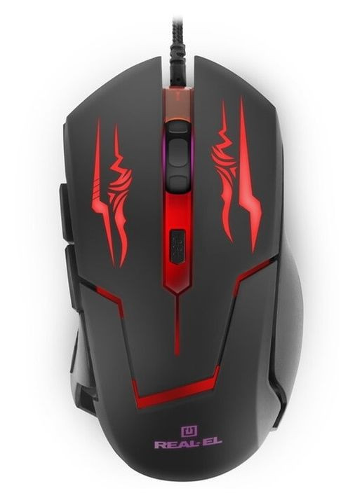 Мышь RM-520 Gaming Black (EL123200020) Real-El (332970609)
