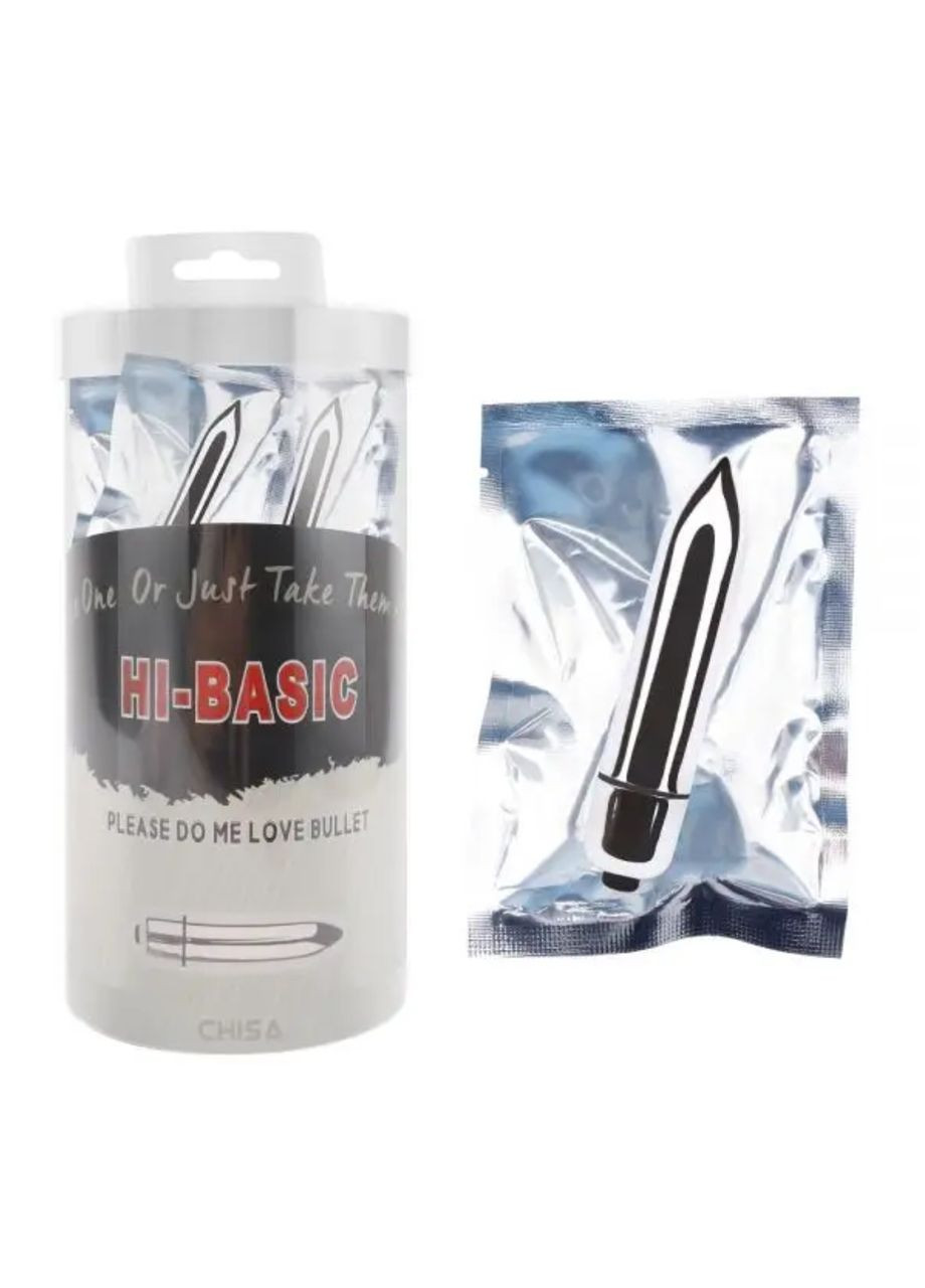 Вибропуля HiBasic 6.5 * 1,5 см в пакете, серебрянный Chisa (298918036)