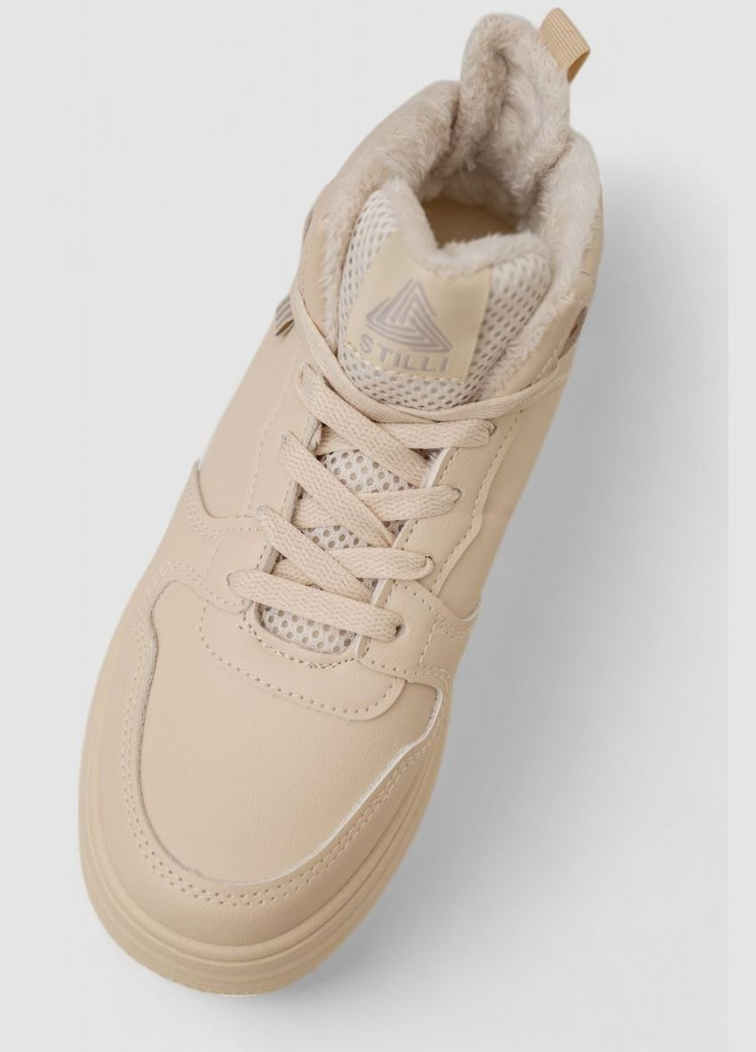 Кросівки жіночі зимові на хутрі Ager 248RAM09-3 бежеві демісезони (339597365)