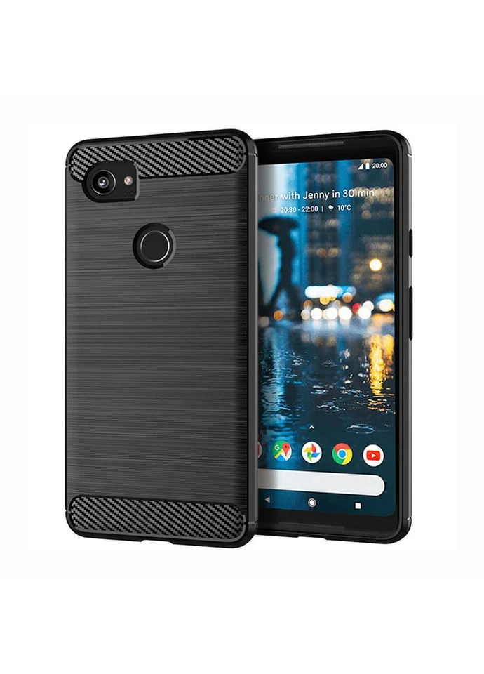 Чохол Carbon Fiber для Google Pixel 2 XL Black Lenuo (366017463)