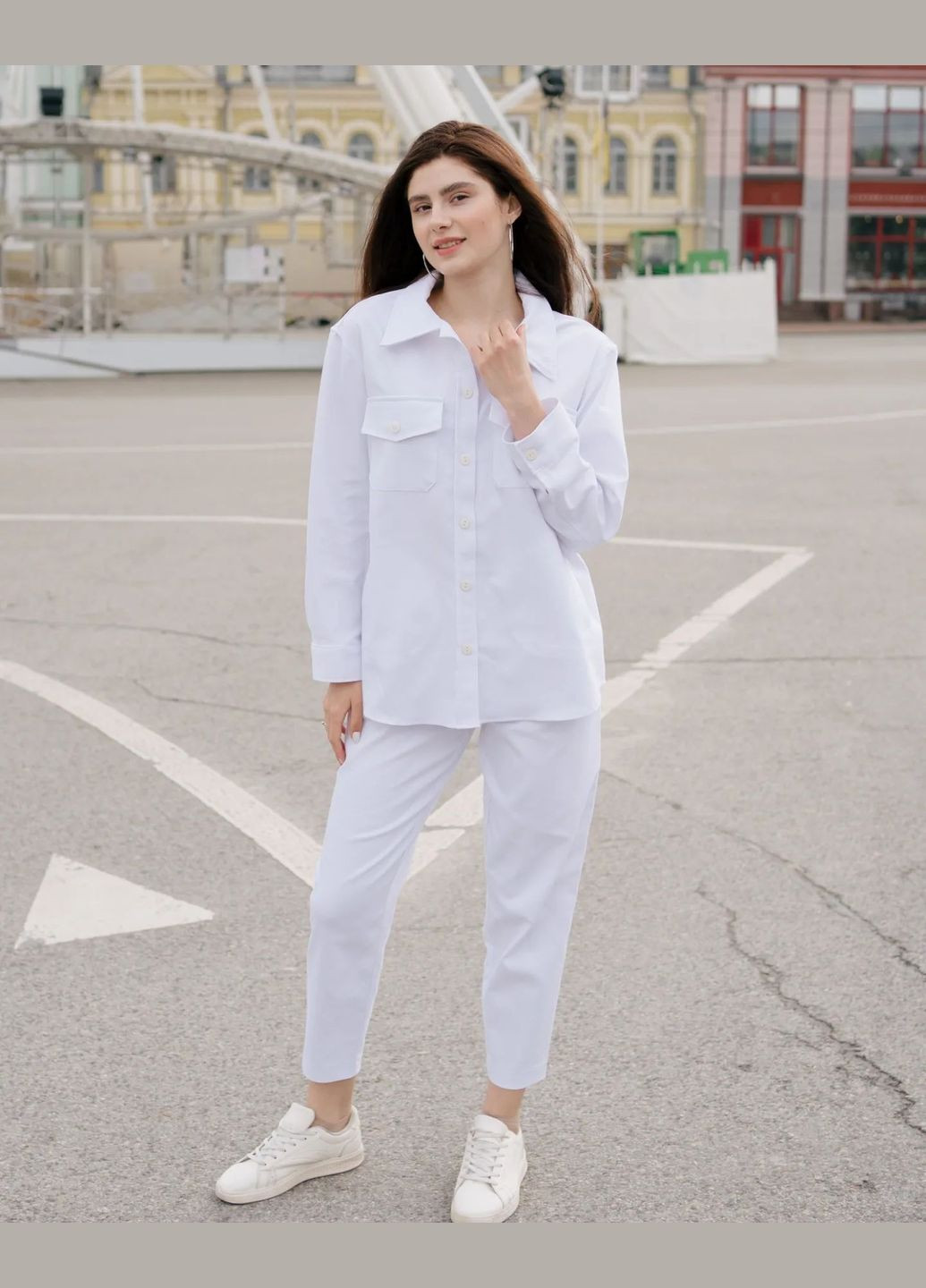 Жіночі брюки вузького крою з кишенями (ll169210001) LadyLike (333341356)