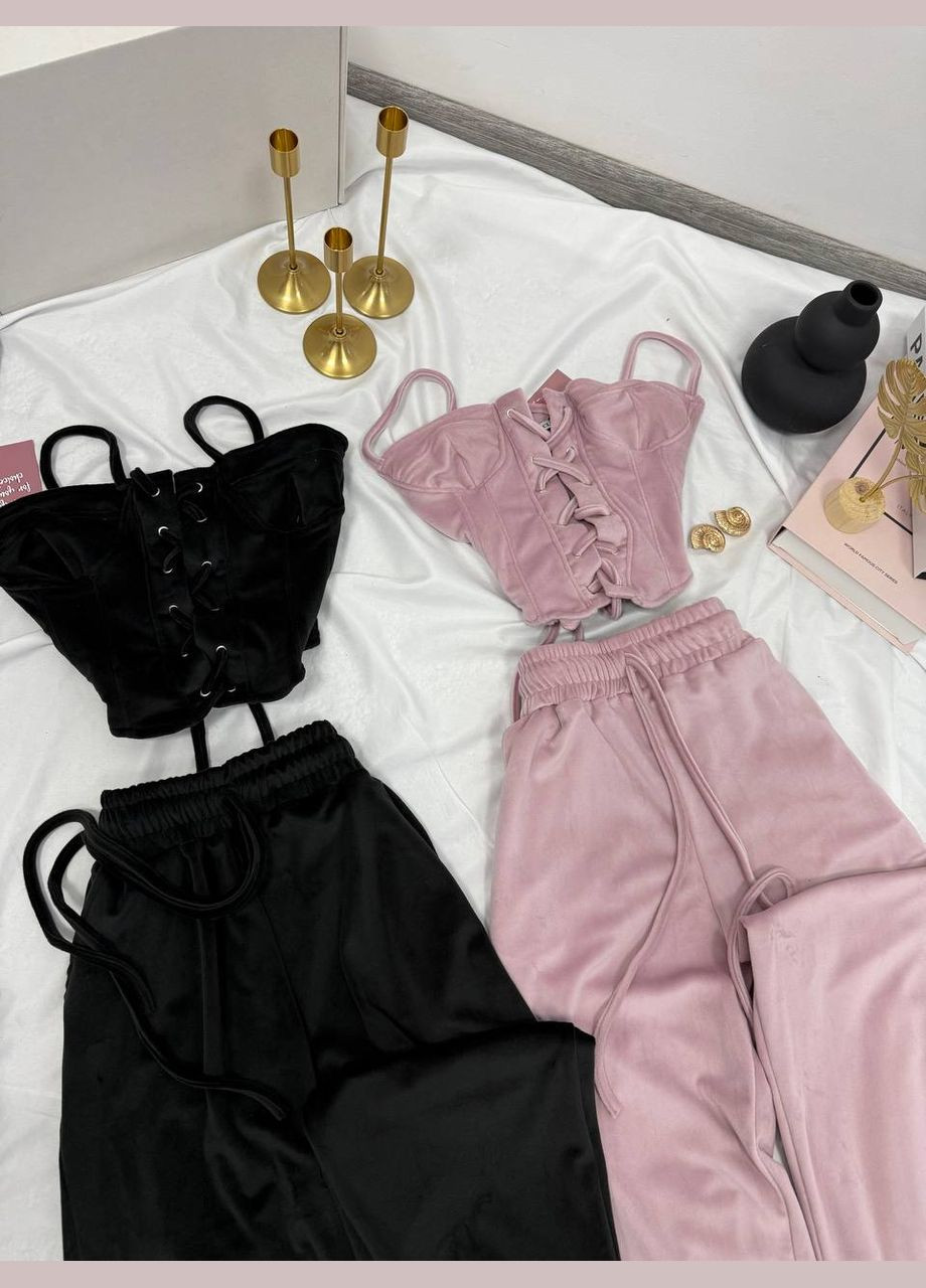 Жіночий пудровий костюм No Brand (335814173)