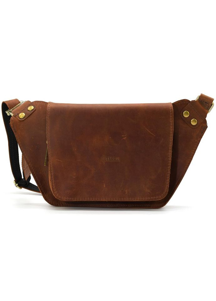 Кожаная бананка напитная коньячная RB-8128-3md TARWA (316503392)