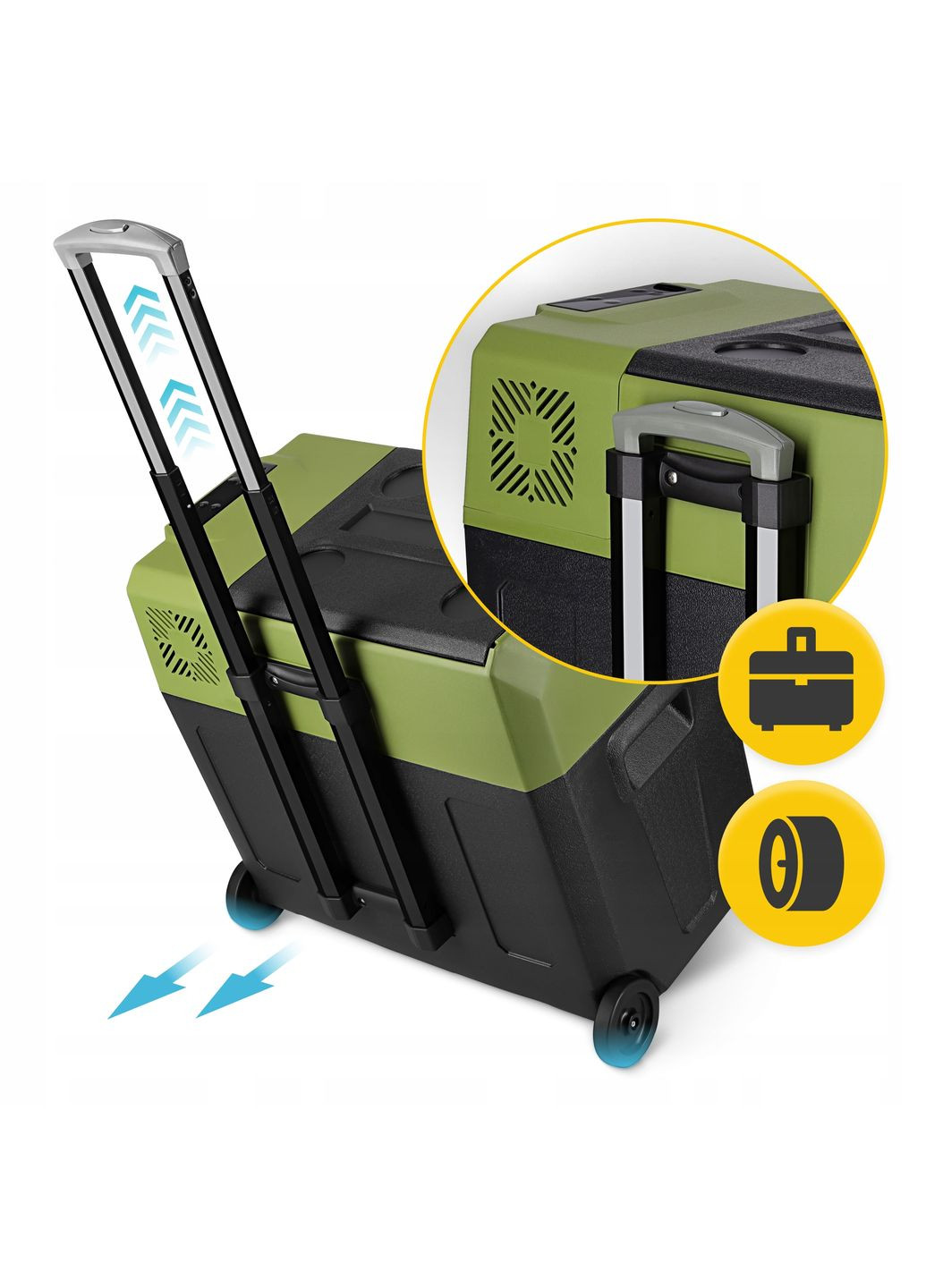 Холодильник туристичний компресорний XTREME 47.3 л електричний, переносний Black/Olive (P-5905973404891) Mountain Goat (342261410)