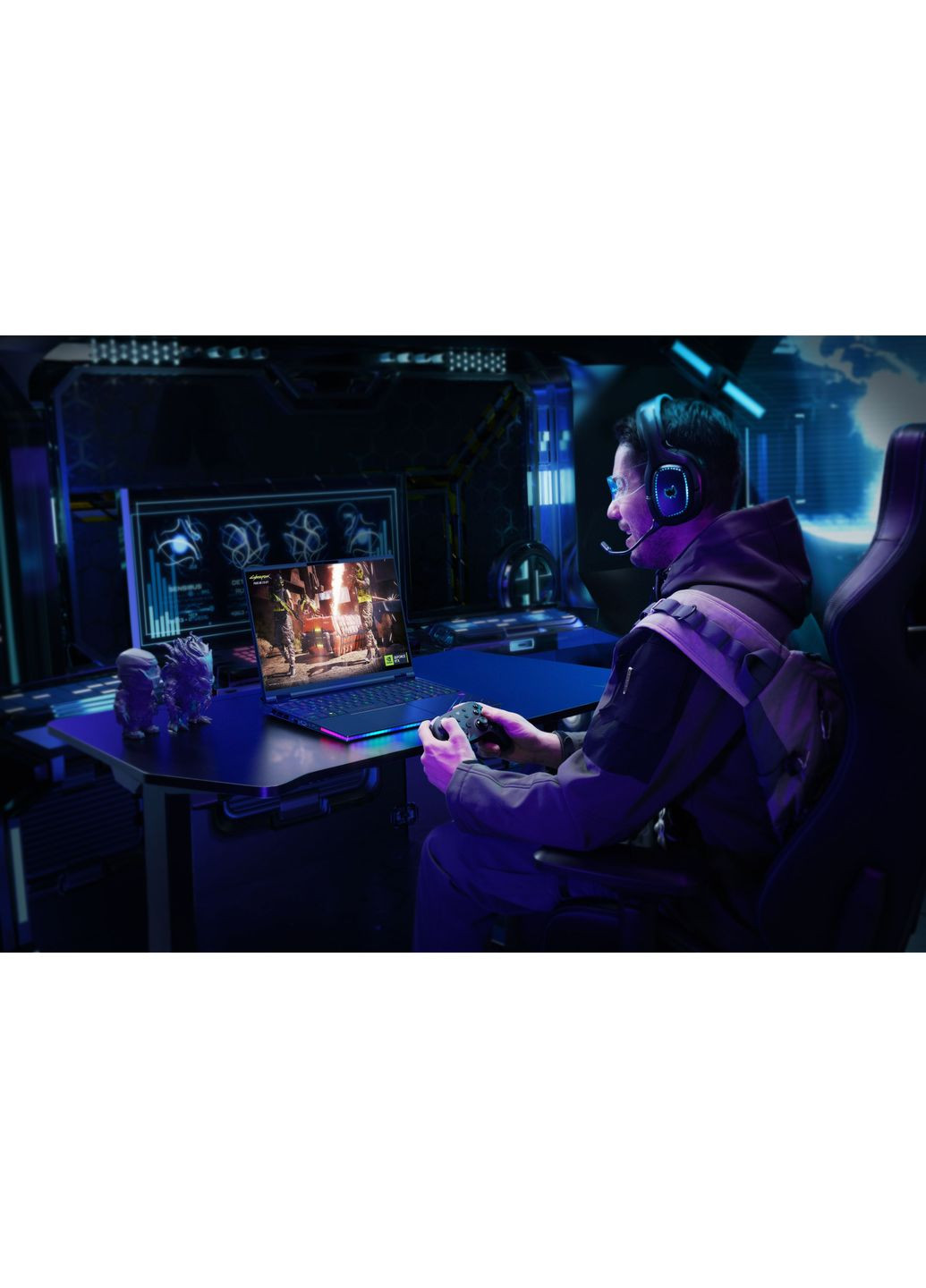 Ноутбук Predator Helios 16 PH16-73 16" OLED, Intel U9-275HX, 64GB, F2TB, NVD5090-24, Win11P, черный Acer (360396751)