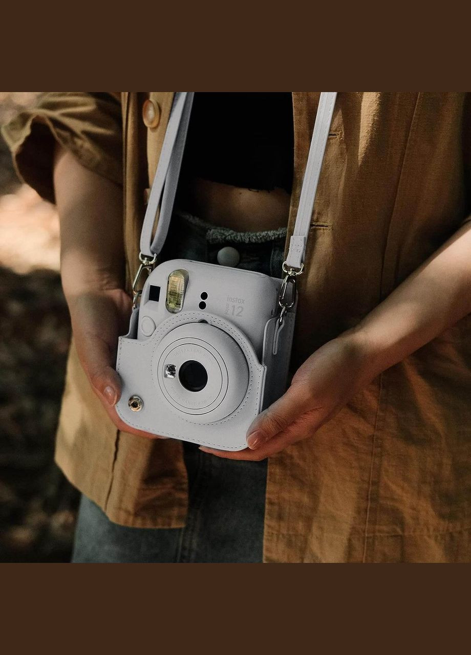 Набір камера Instax Mini 12, Фотопапір 50 шт, Чохол, Фотоальбом 108 фото Білий Fujifilm (329191782)