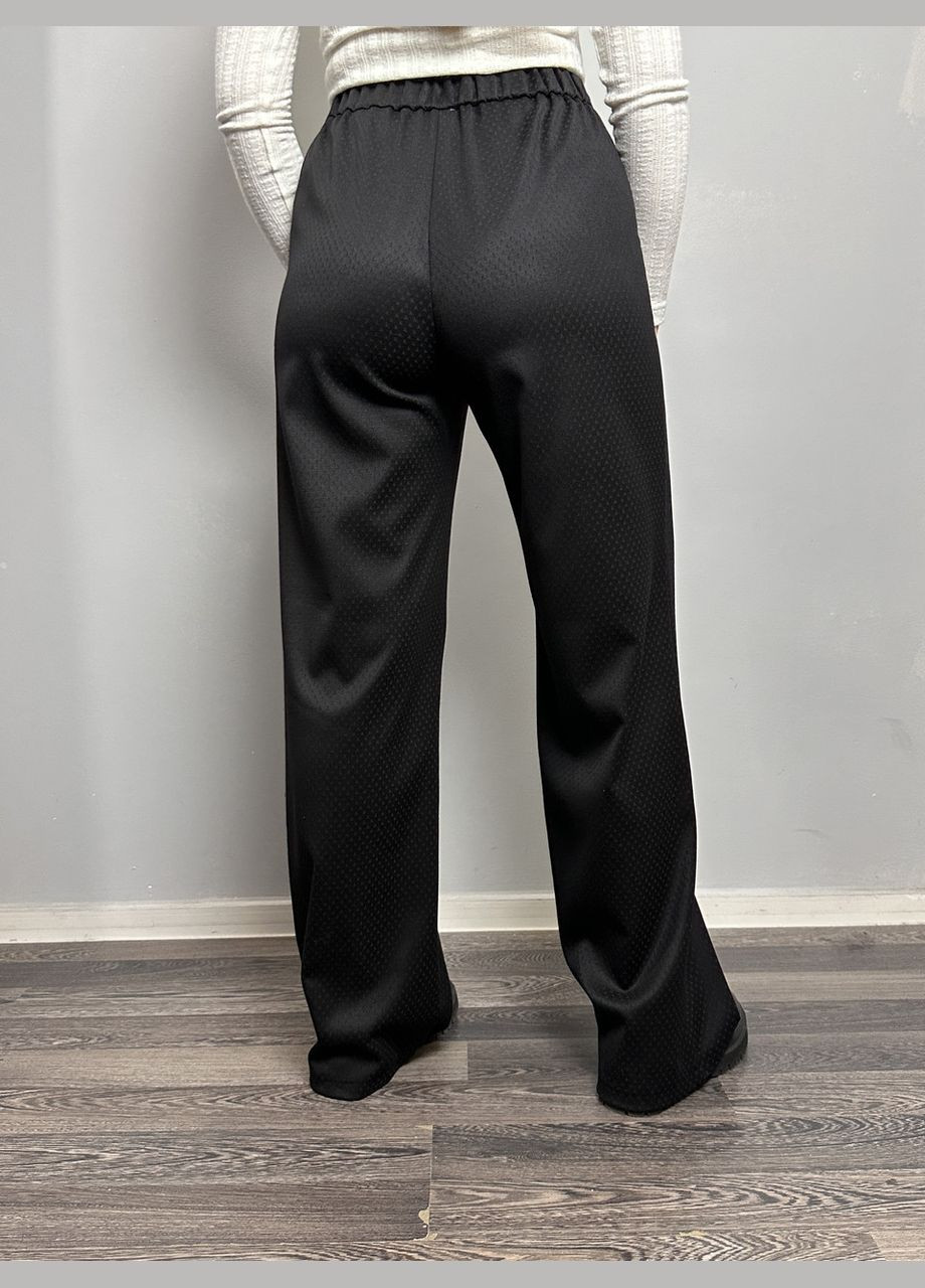 Женские брюки чёрные прямые MKJL113500 Modna KAZKA (286772202)