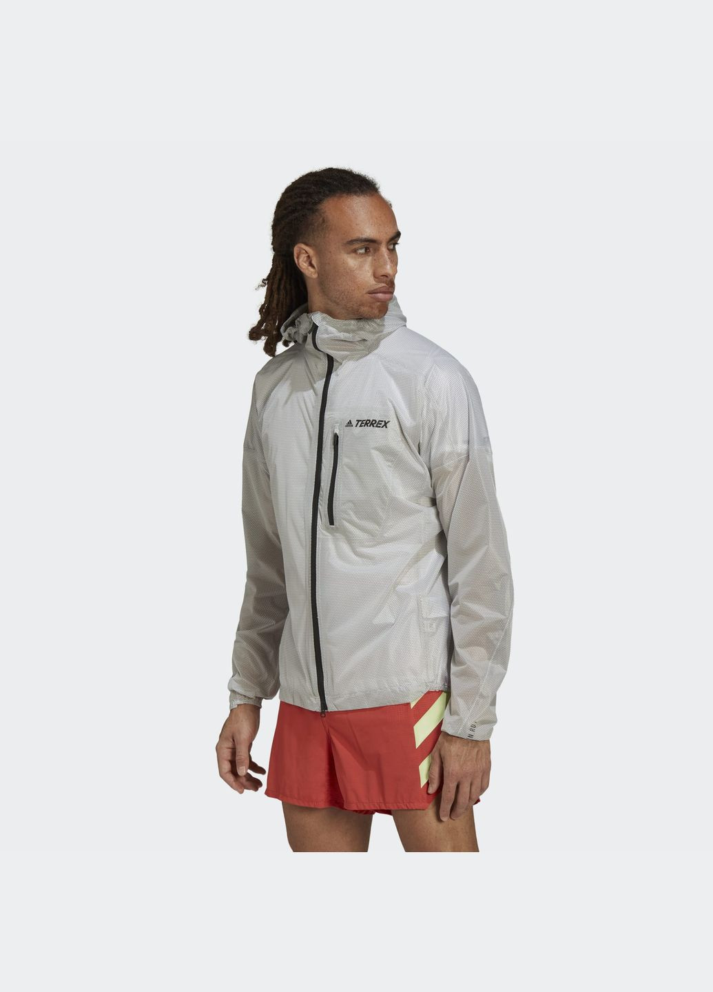 Белая демисезонная куртка adidas Terrex Agravic 2.5-Layer Rain