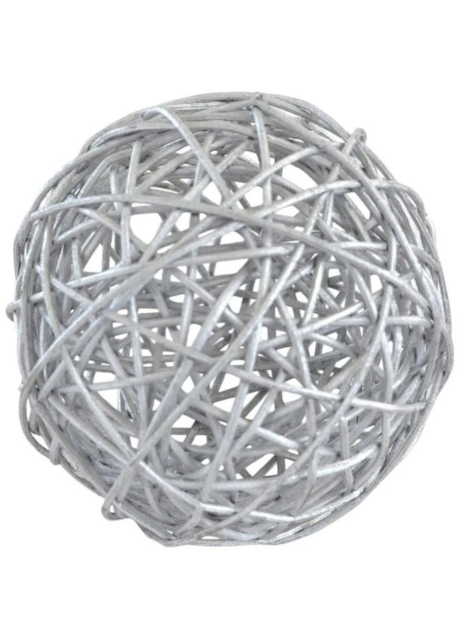 Игрушка на елку Ротанг 973314 5 см серебристая Yes (369339127)