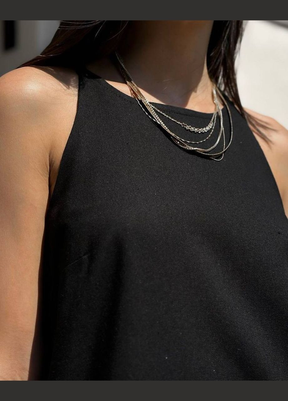 Черное 🤍 платье из льна Luna