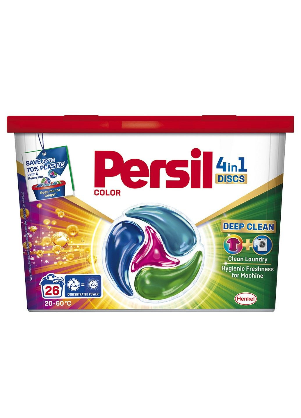 Диски для прання 4in1 Discs Color Deep Clean 26 шт Persil (293343751)