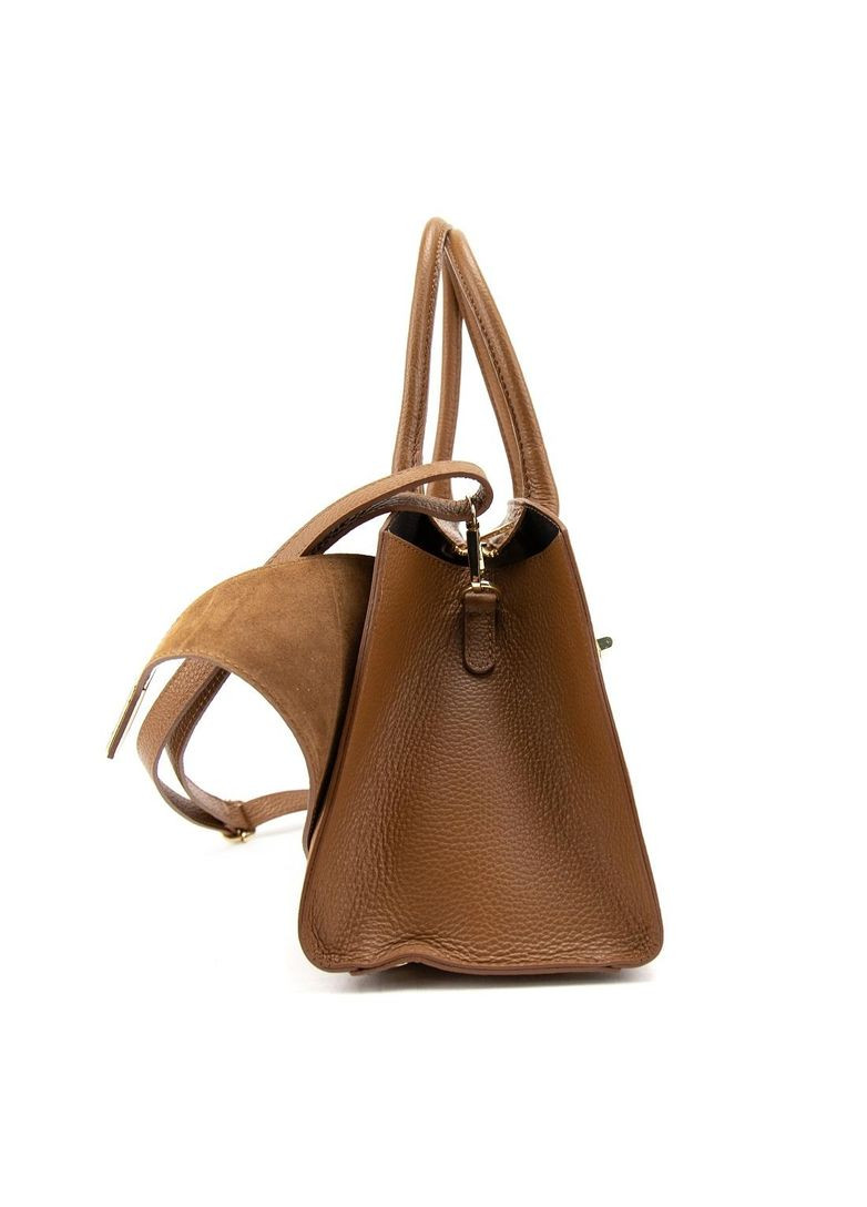 Сумка класична жіноча кросбоді на плече з натуральної шкіри флотар та замші повсякденна RoyalBag F-IT-7688-1 (362379476)