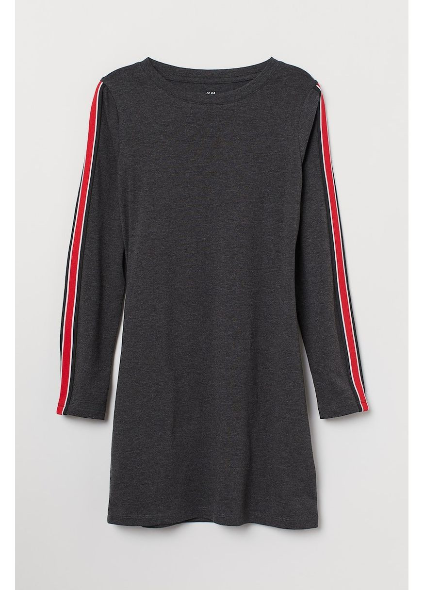 Тёмно-серое платье H&M (359381874)