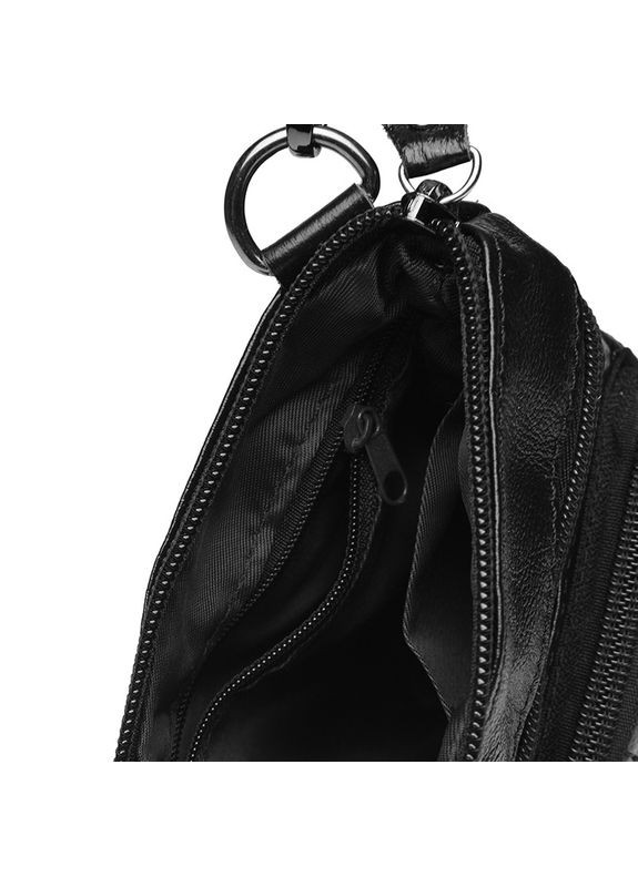 Сумка чоловіча шкіряна через плече K1701 Чорний Keizer (302008960)