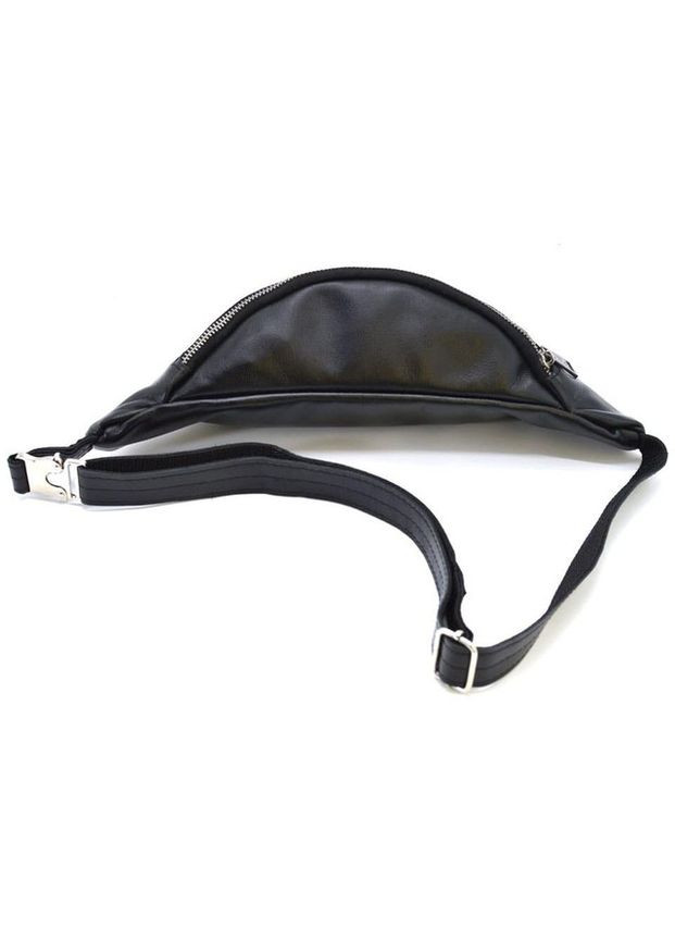 Сумка на пояс через плече чоловіча з натуральної шкіри середня Чорний 35121 TARWA (333300014)