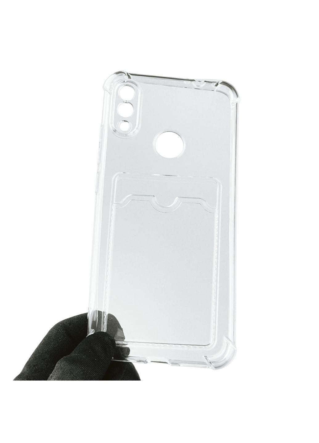 Чехол для Redmi Note 7 с бронь углами с карманом для карточек k-pop на сяоми редми нот 7 прозрачный Xiaomi (366019388)