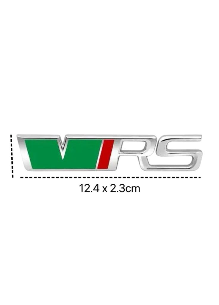 Эмблема надпись VRS для 114х23 мм ХРОМ (на скотче) Skoda (369610007)