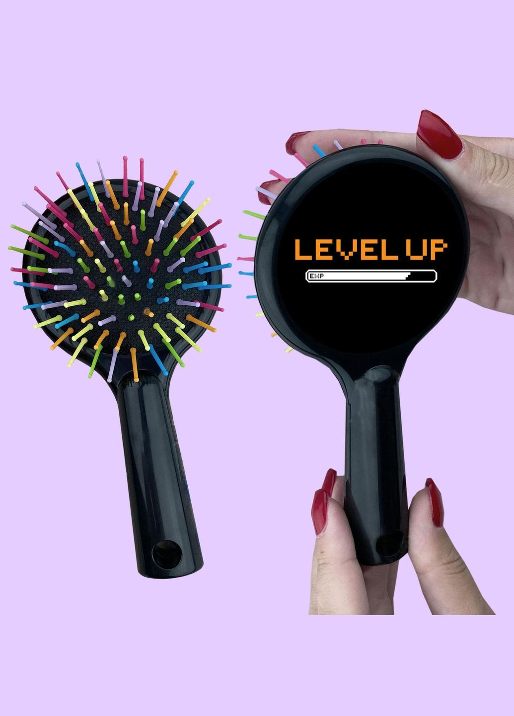 Гребінець для волосся з малюнком #00102 Чорний No Brand (315041845)