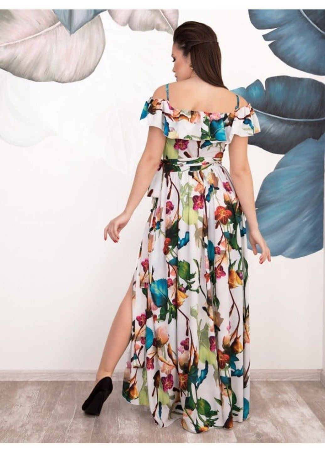 Комбинированное повседневный платье issa pus 12527 мультиколор ISSA PLUS