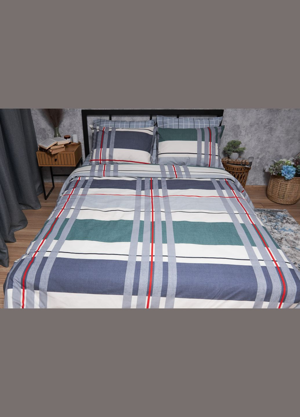 Комплект постельного белья Бязь Gold Люкс «» полуторный 143х210 наволочки 2х40х60 (MS-820004705) Moon&Star Cloudy (293148415)