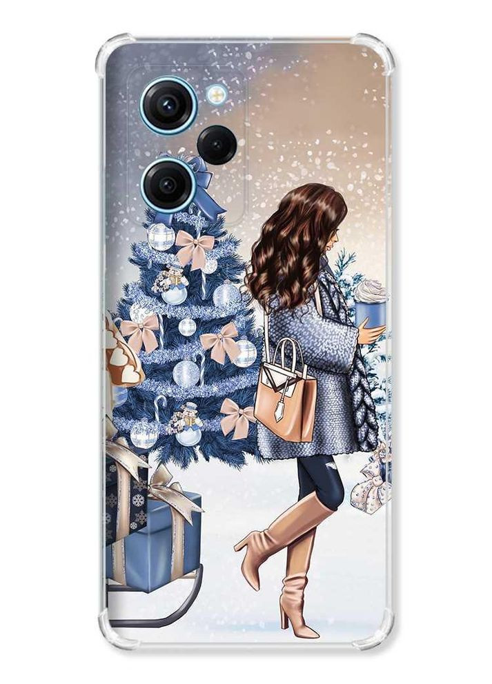 Чохол з потовщеними кутами на Xiaomi Redmi Note 12 Pro Speed 5G:: Новий Рік. Дівчина з подарунками (принт 143) Creative (362964107)
