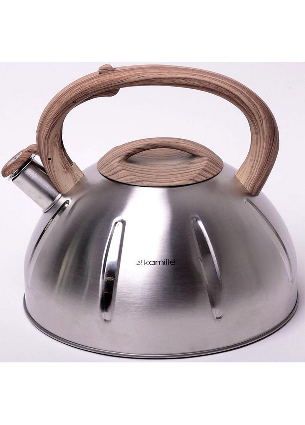 Чайник Whistling Kettle із нержавіючої сталі зі свистком Ø26,5х23 см Kamille (289369286)