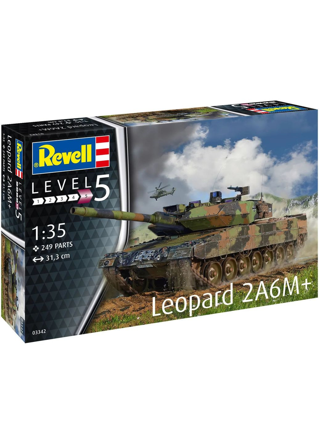 Сборная модель Танк Леопард 2 A6M+ масштаб 1:35, 249 деталей () Revell RVL-03342 (328399235)