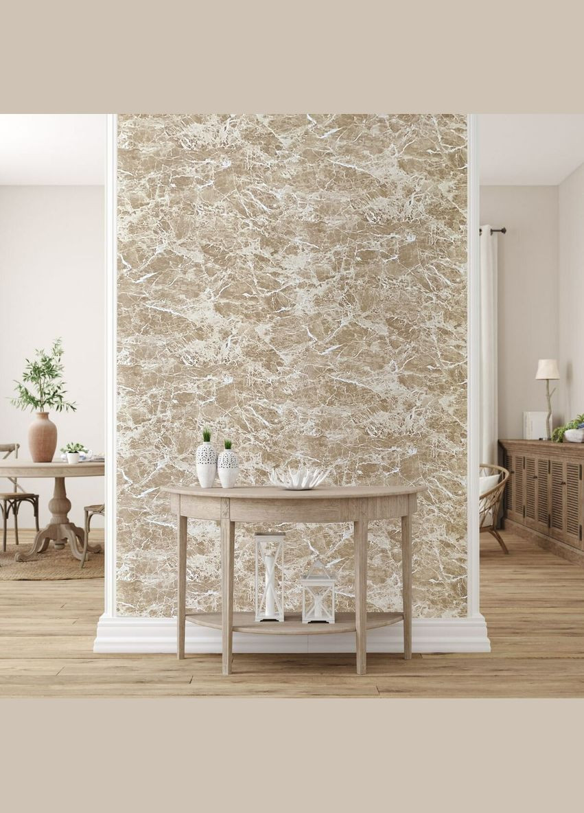Декоративная ПВХ плита 1,22м х 2,44м х 3мм Кремовый мрамор SW-00001398 Sticker Wall (315791461)