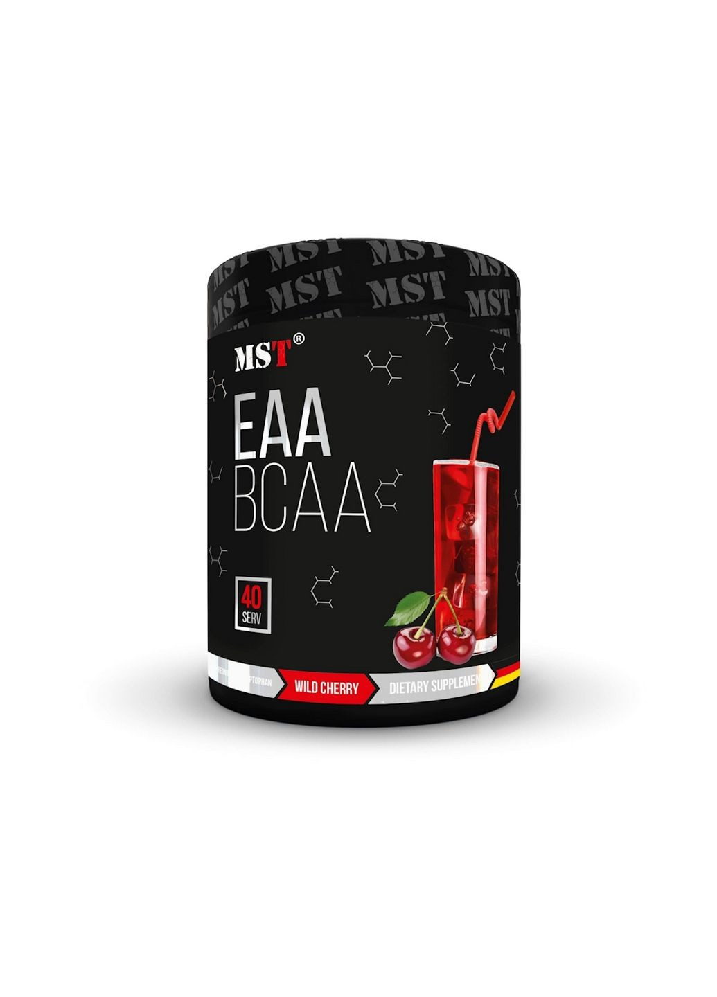 Амінокислота BCAA EAA Zero, 520 грам Вишня MST (293338891)