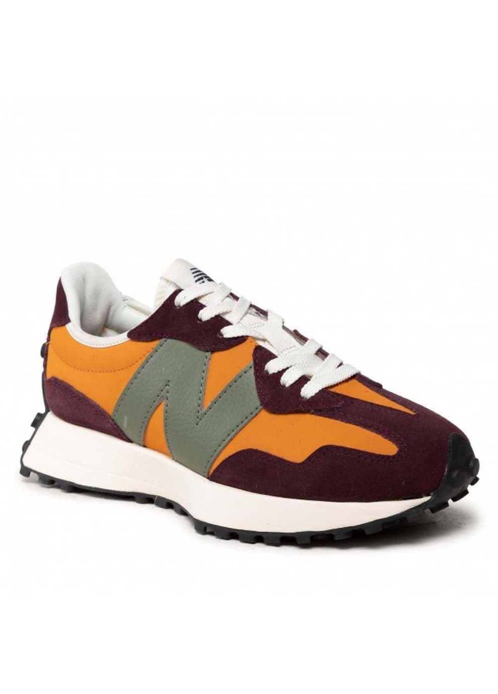 Коричневі Осінні чоловічі кросівки 327 коричневий New Balance