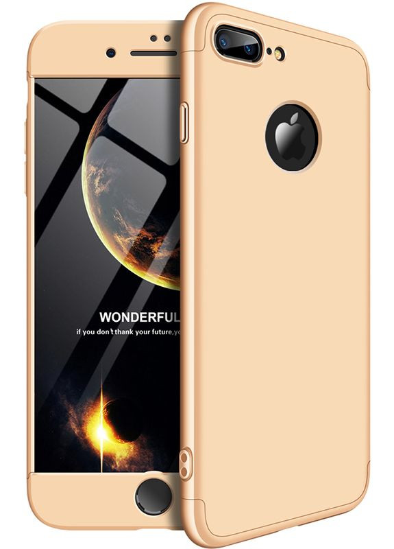 Чехолнакладка 3 in 1 Hard PC Case Apple iPhone 7 Plus/8 Plus Gold GKK (301467124)