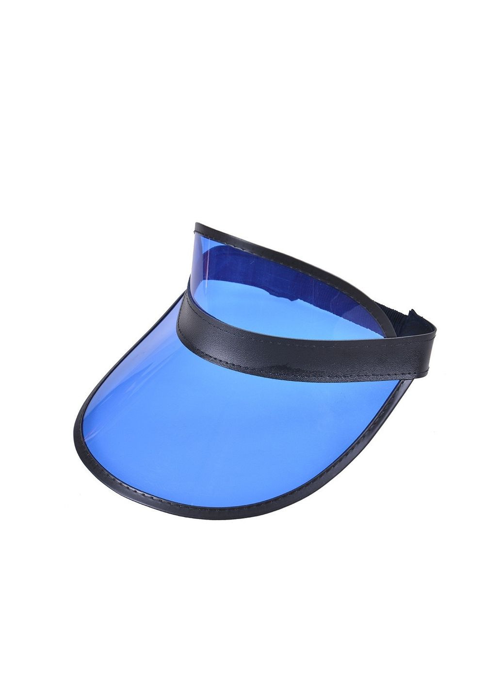 Жіночий пластиковий прозорий козирок 10206 синій No Brand (280898413)