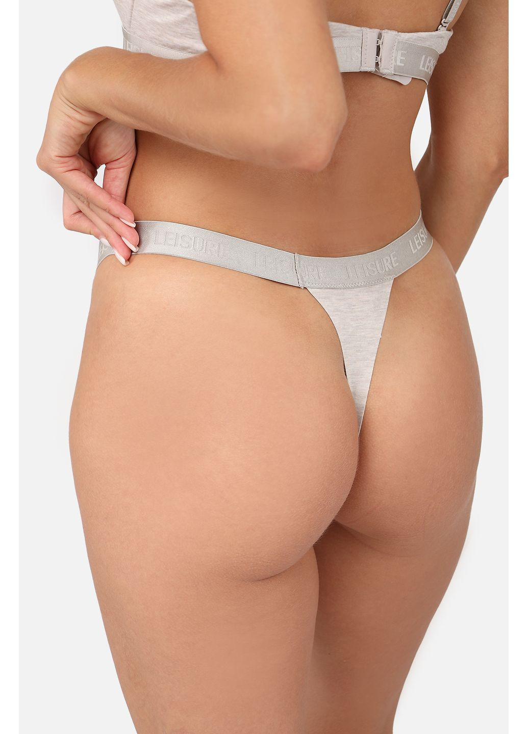 Труси стрінги, жіночі колір світло-сірий CB-00278927 No Brand (350879026)