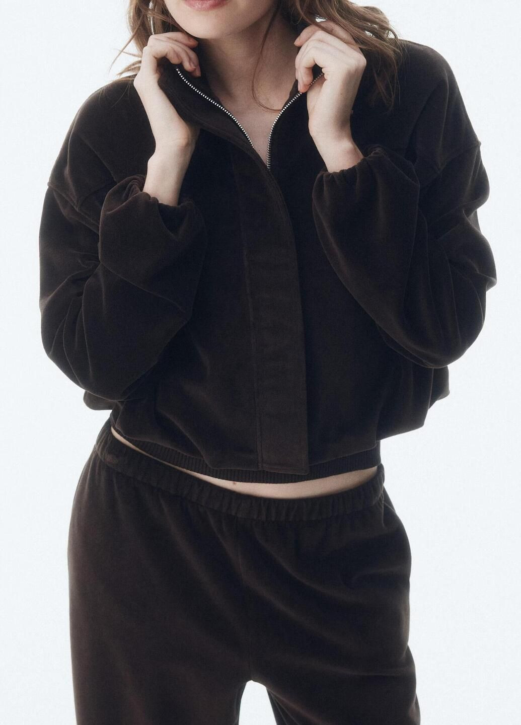 Темно-коричневая демисезонная куртка H&M