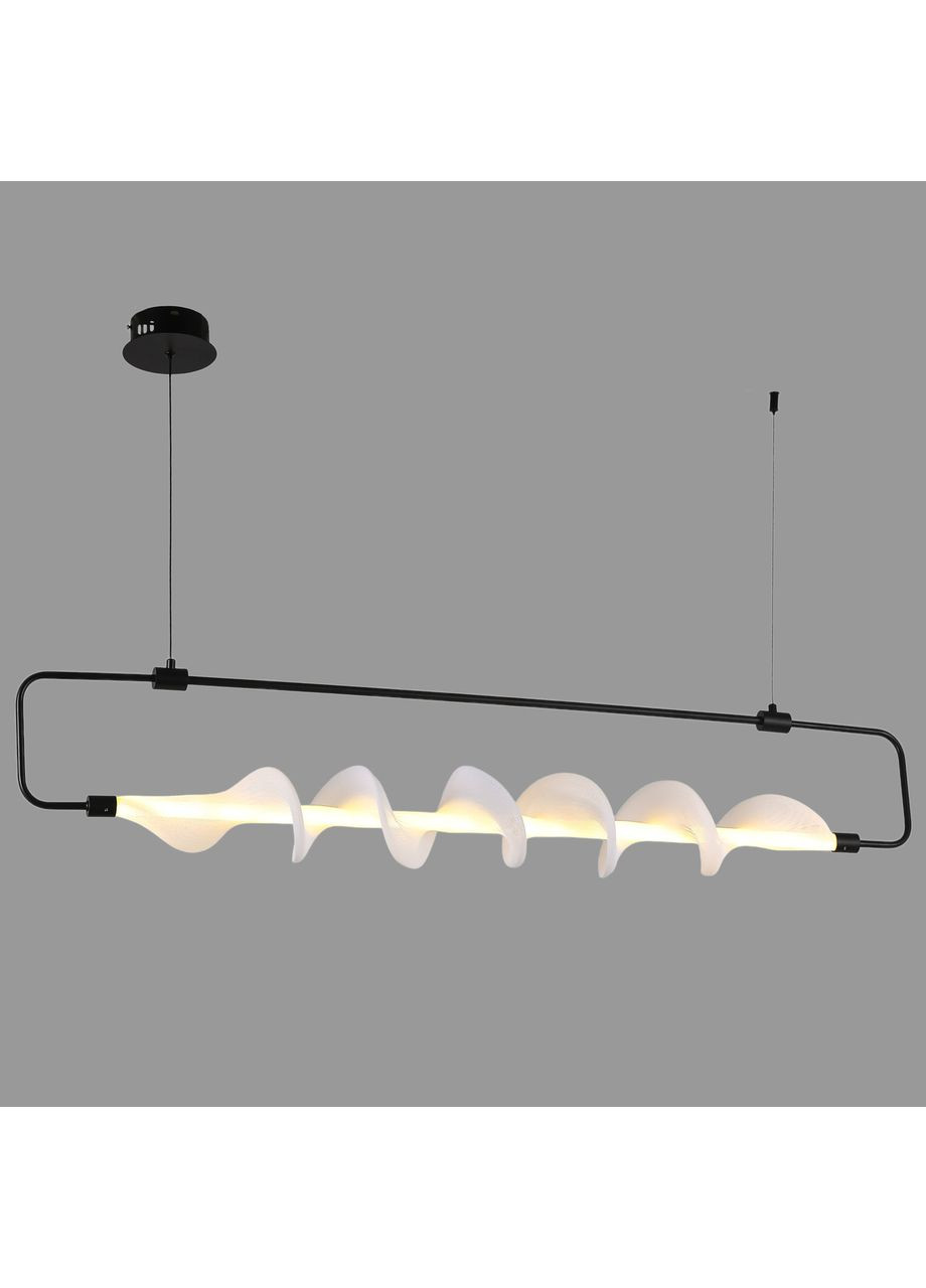Люстра подвесная черная длинная из гибкого каната в стиле арт-деко (81-3173 BK) No Brand (370072263)