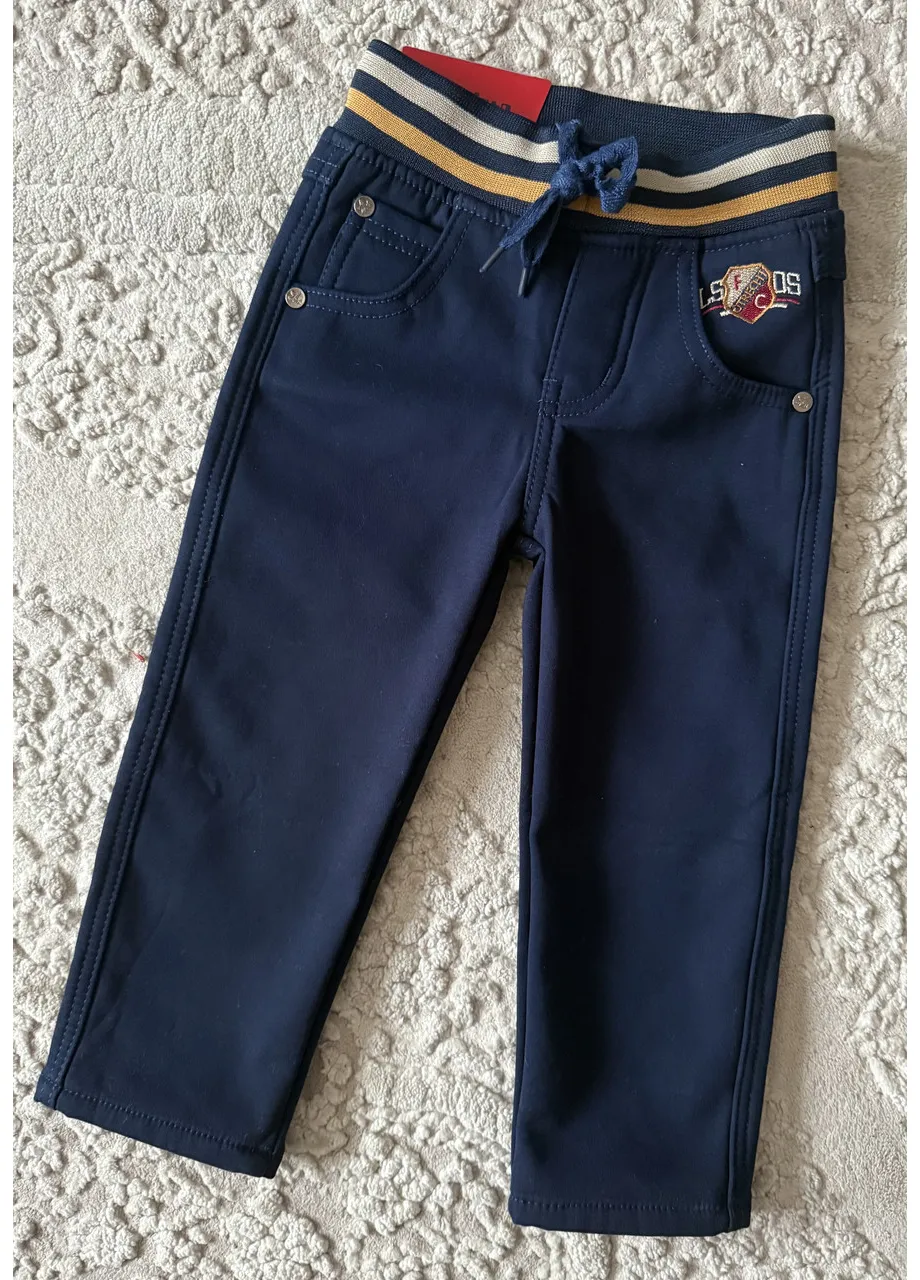 Дитячі зимові штани на хлопчика фліс 92-122 122 No Brand (377265576)