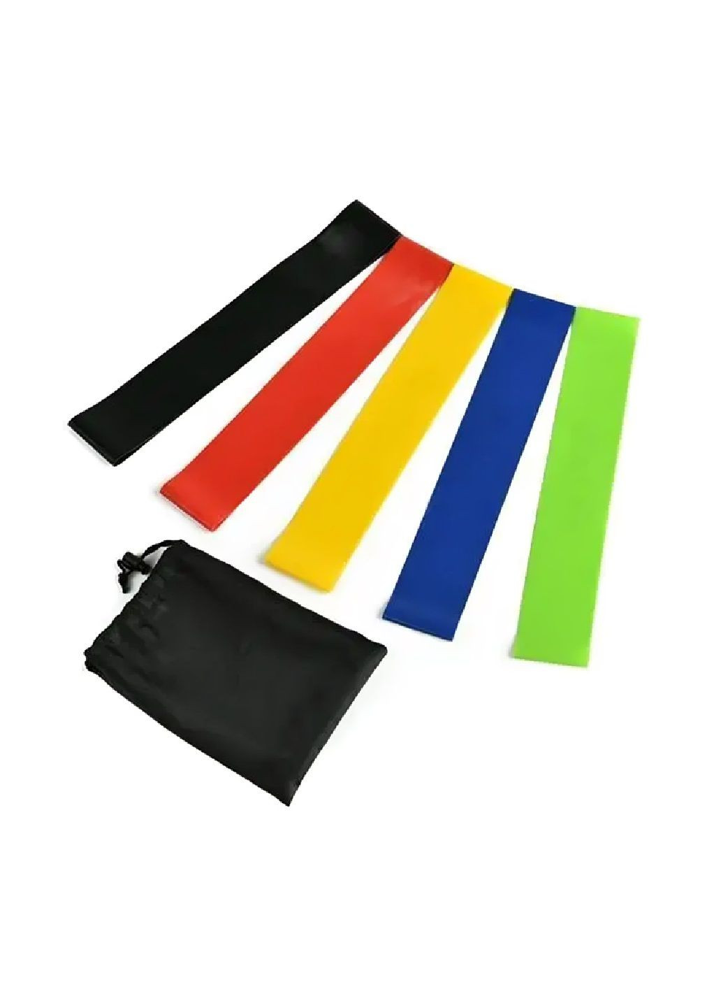 Комплект резинок эспандеров разной нагрузки для растяжки фитнеса тренировок занятий спортом с чехлом 5 лент (479704-Prob) Unbranded (322895699)