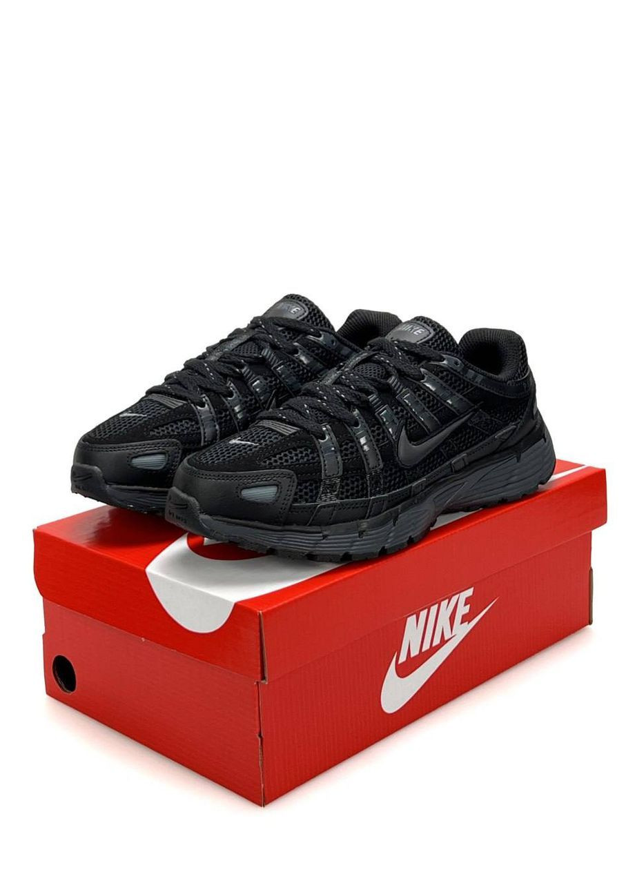 Черные демисезонные кроссовки мужские nike No Brand P-6000 Black
