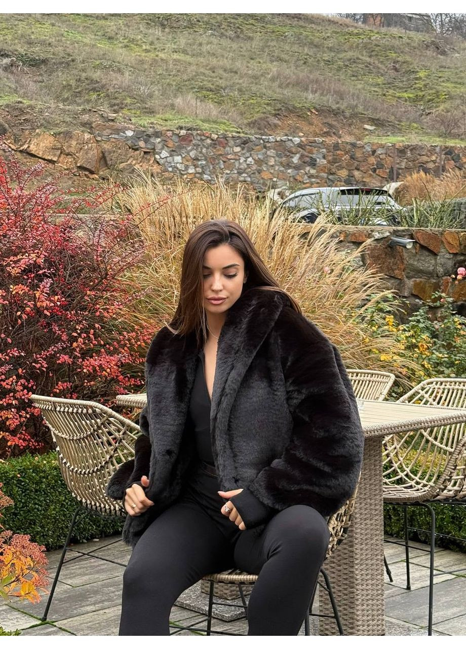 Женская короткая шубка из экомеха MonCher (365776614)