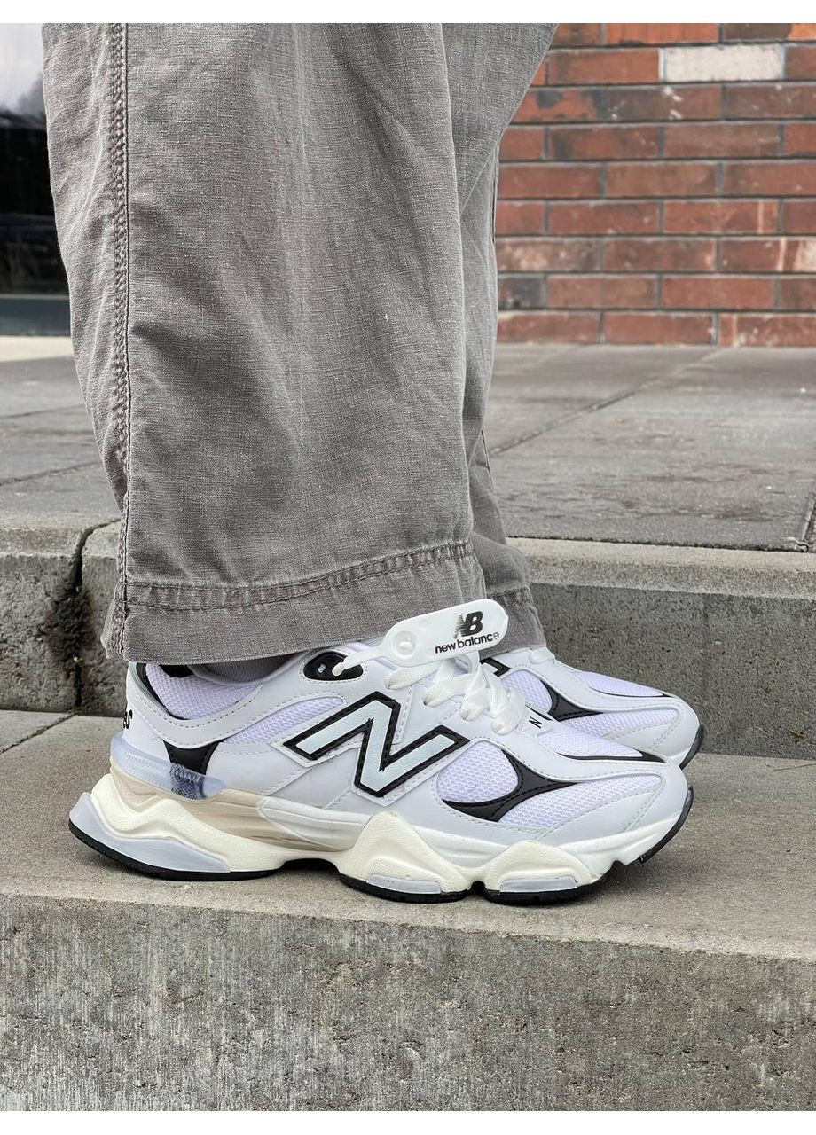 КРОССОВКИ ЖЕНСКИЕ NEW BALANCE 9060 WHITE BLACK НЬЮ БЕЛАНС 9060 No Brand чёрные демисезоны (368862513)