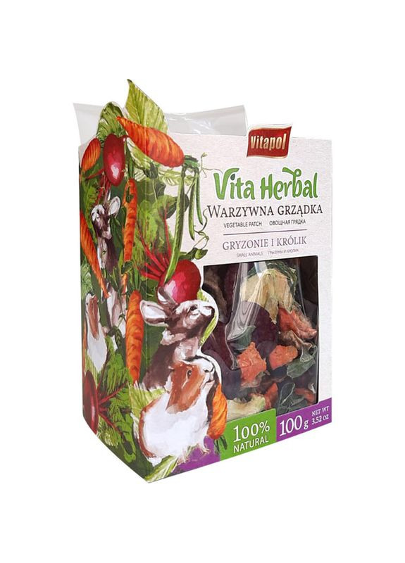 Vita Herbal ZVP-4101 Овочева грядка для гризунів, 100 г Vitapol (340431520)