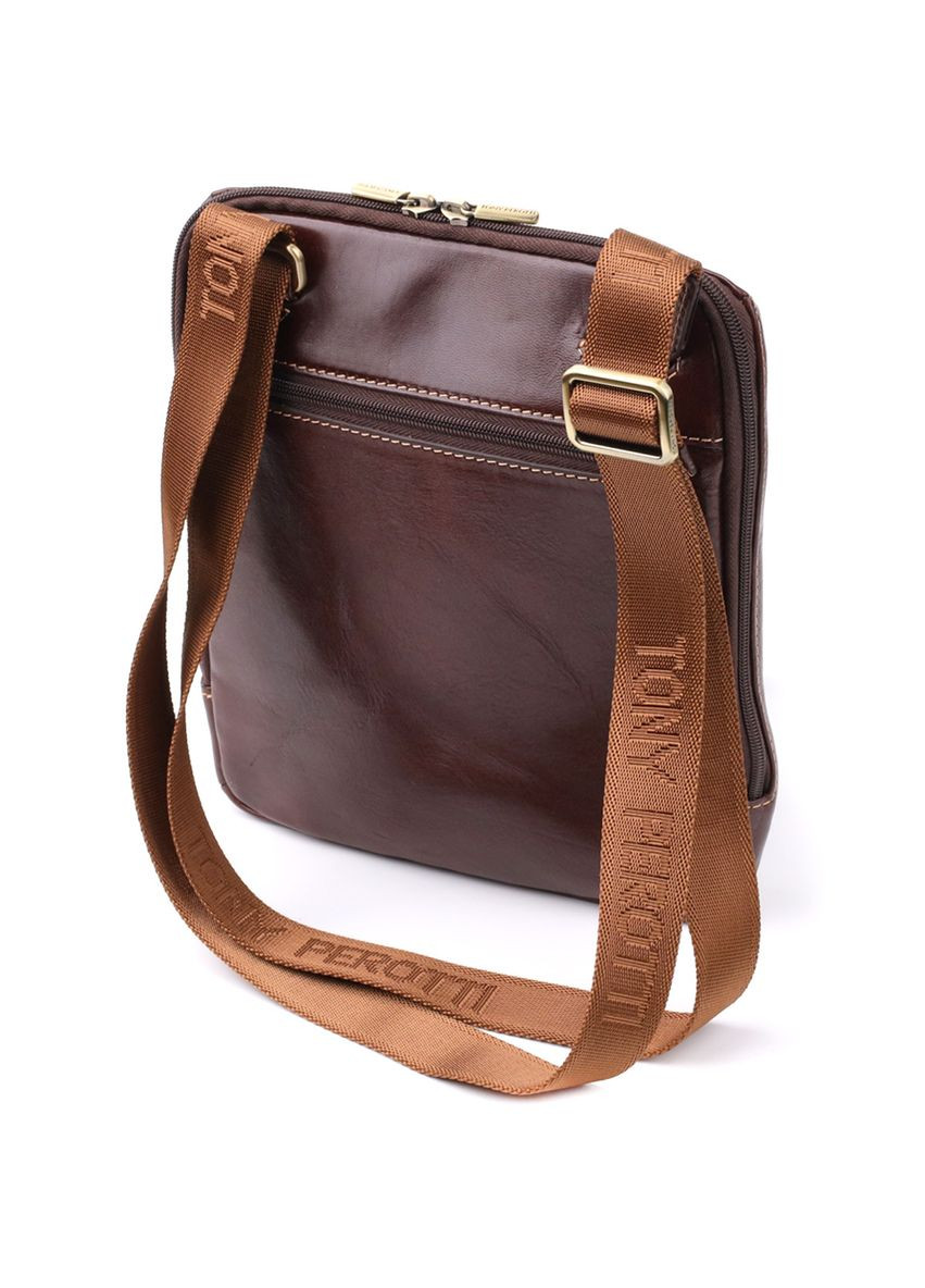 Стильная мужская сумка через плечо из гладкой натуральной кожи 20854_1 (9137-20 moro) Tony Perotti (362043634)