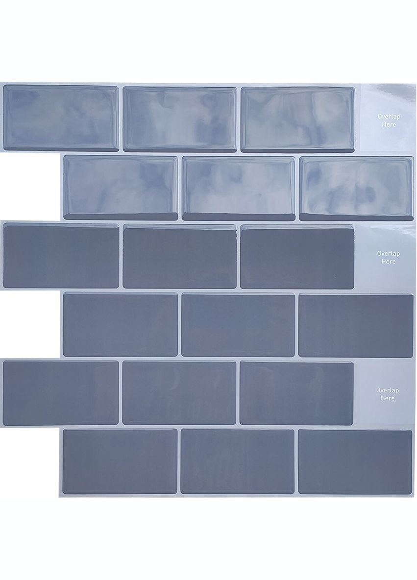Самоклеющаяся полиуретановая плитка серый кирпич 305х305х1мм SW-00001153 Sticker Wall (278314718)