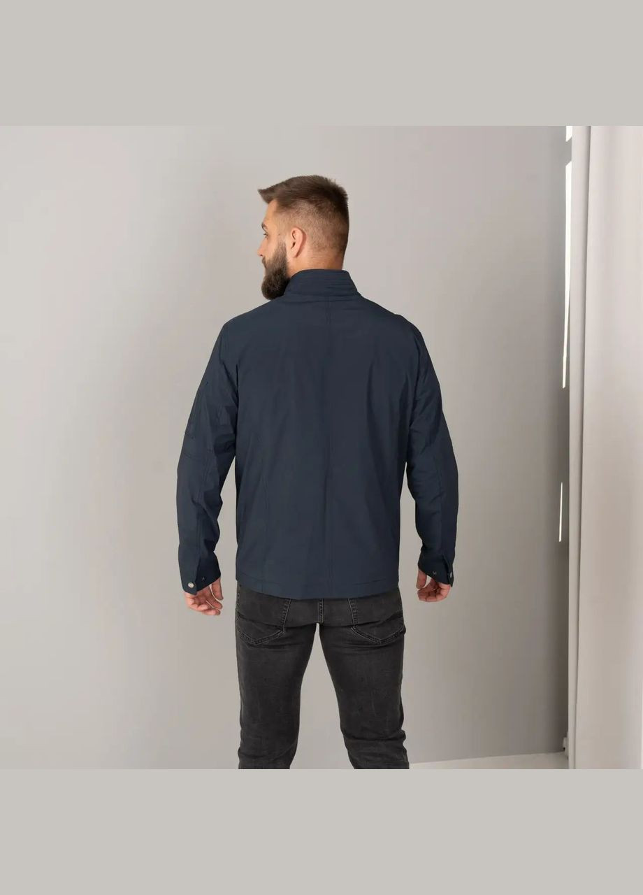 Синяя демисезонная мужская куртка осенняя большого размера SK